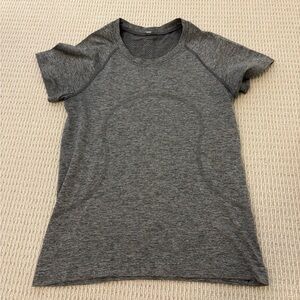 Gray Short Sleeve Athletic T-Shirt